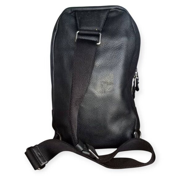 Coach Campus Pack In Pebble Leather Black EUC - Picture 3 of 12